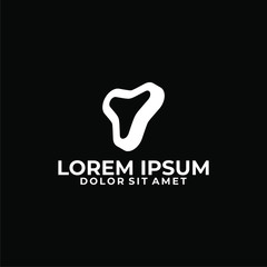 Initial letter Y logo template with 3d curved triangle icon in flat design illustration