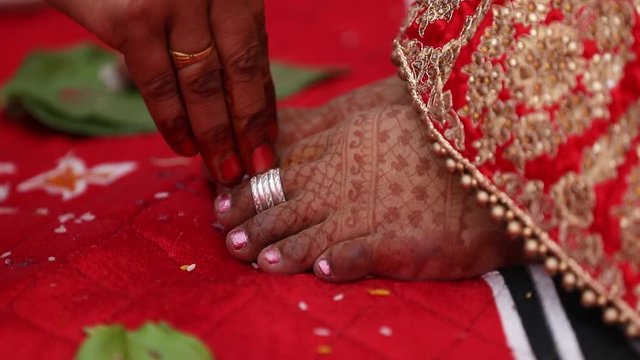 Traditional  wedding ceremony in Hinduism 