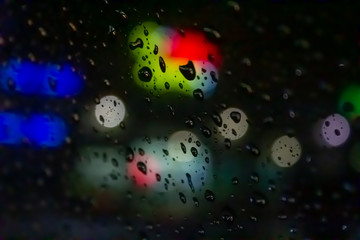 Rain on Windshield