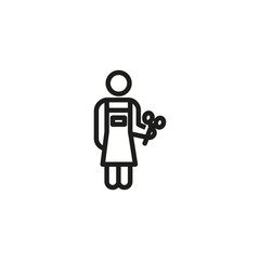 Barber thin line icon. Hair, style, barber isolated outline sign. Service and beauty business concept. Vector illustration symbol element for web design and apps © SurfupVector