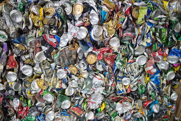 municipal waste recycling, extruded aluminum cans