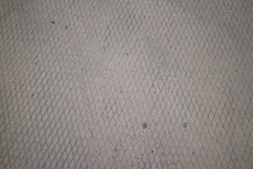 Airfield corrugated concrete slab close-up