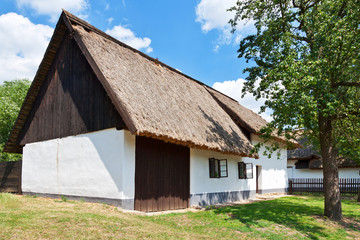 Fototapeta na wymiar Open-air museum of folk architecture, Rymice village near Holesov, Zlin region, Eastern Moravia, Czech republic