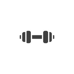 Fitness Dumbbell vector icon. filled flat sign for mobile concept and web design. Sport barbell glyph icon. Symbol, logo illustration. Vector graphics