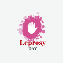 World Leprosy Day Vector Illustration