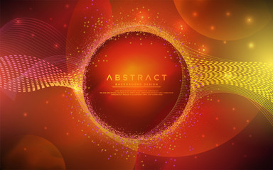 Glowing abstract aurora modern background design. Modern particle liquid dynamic background template
