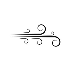 Wind vector icon design illustration