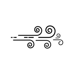 Wind vector icon design illustration