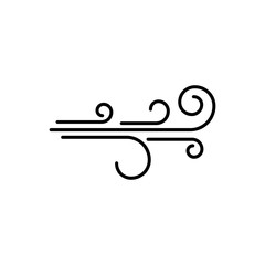 Wind vector icon design illustration