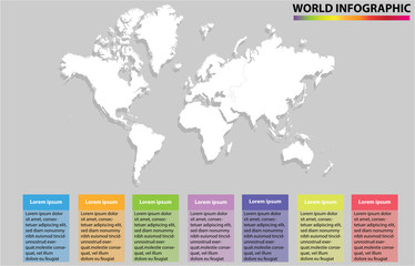 World map inforgraphic  with table describing the conditions below the map.
