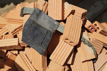 waist bag denim put tool for construction worker industry