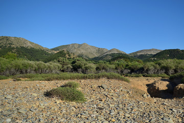 Landscape from Marmaros beach - turkish aegean island Gokceada (Imbros)