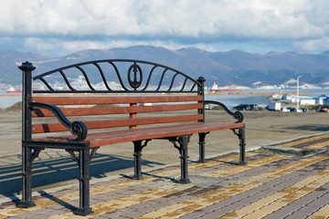 bench on the beach