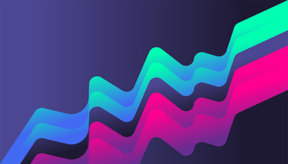 Modern cool shape neon glow gradient background template for business corporate, brochure, flyer, wallpaper, banner, presentation, advertising