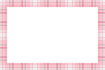 Vintage frame vector. Scottish border pattern retro style. Tartan plaid ornament.