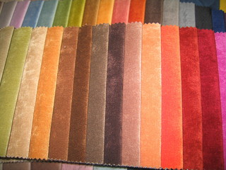 beautiful fabric drapery with macro shot