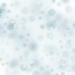 Christmas background with snowflakes