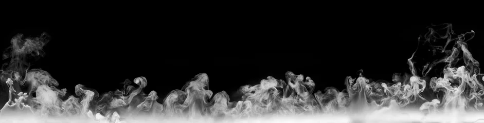 Fotobehang Abstract smoke on a dark background . © Fedoruk