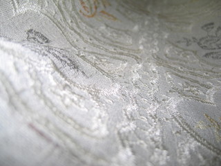 beautiful fabric drapery with macro shot