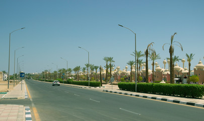 Emptry road on a sunny day