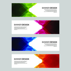 Fototapeta premium Vector Abstract design banner web template