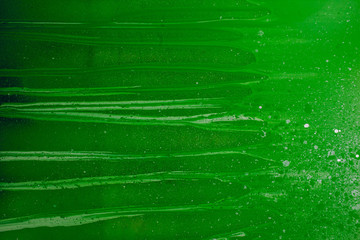 paint swabs on the canvas