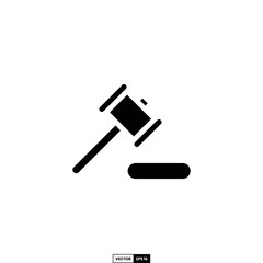 Auction icon, design inspiration vector template for interface and any purpose