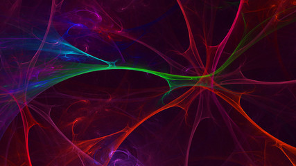 Fractal 3D rendering abstract light background