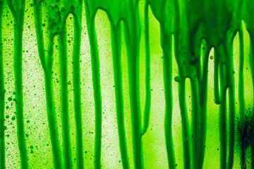 paint swabs on the canvas