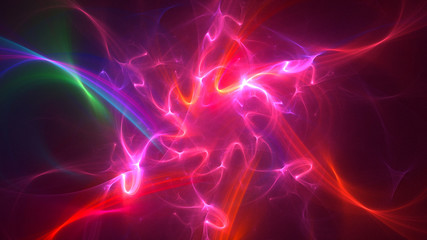 Fractal 3D rendering abstract light background