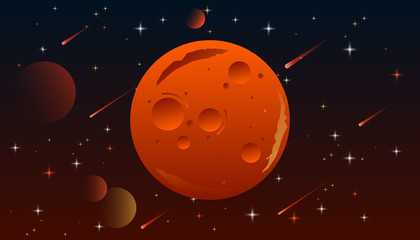 Mars, solar system planets. © ellyson