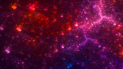 Fractal 3D rendering abstract light background