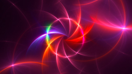 Fractal 3D rendering abstract light background