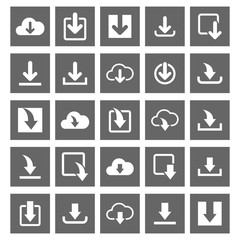download icon set vector design symbol