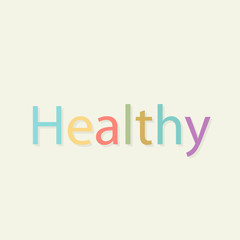 Healthy logo word,  element for design