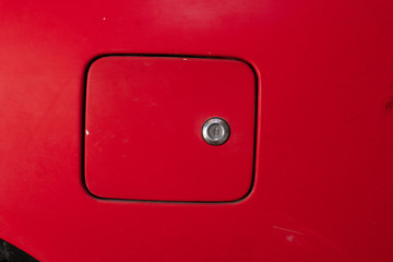 Red Fuel Tank Door