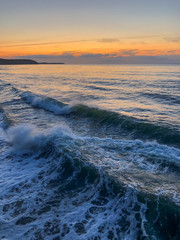 Sunset on the baltic sea