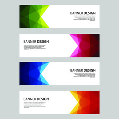 Fototapeta premium Vector Abstract design banner web template