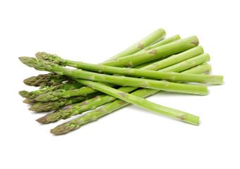 Asparagus on a white background