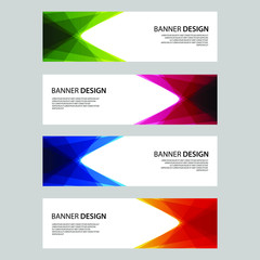 Fototapeta premium Vector Abstract design banner web template