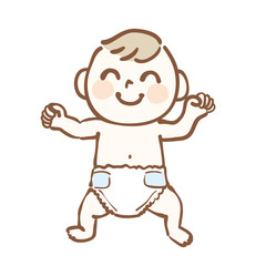 Illustration of healthy and cute baby