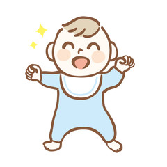 Illustration of healthy and cute baby