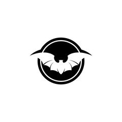 Bat icon for web. Isolated on white background