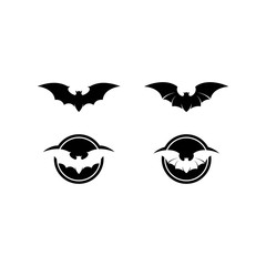 Bat icon for web. Isolated on white background