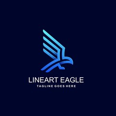 Abstract Eagle Illustration Vector Template