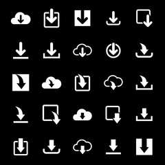 download icon set vector design symbol