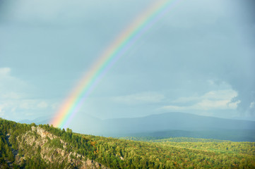 Rainbow in the Ural Mountains
