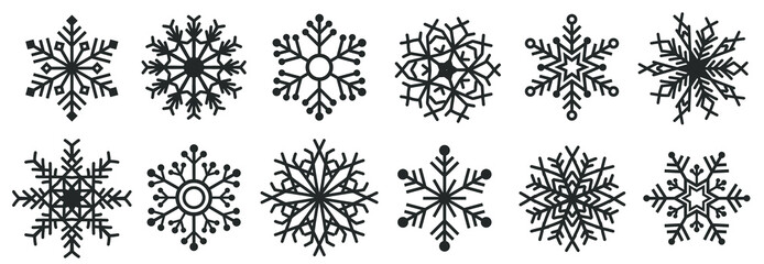 Great design holiday snowflakes isolate on blue background. Vector illustration eps 10