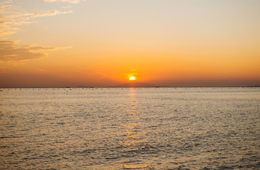 夕方の明石の海