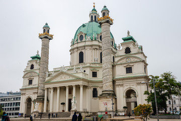 Fototapeta na wymiar View on amazing cathedral in Vienna. Austria.